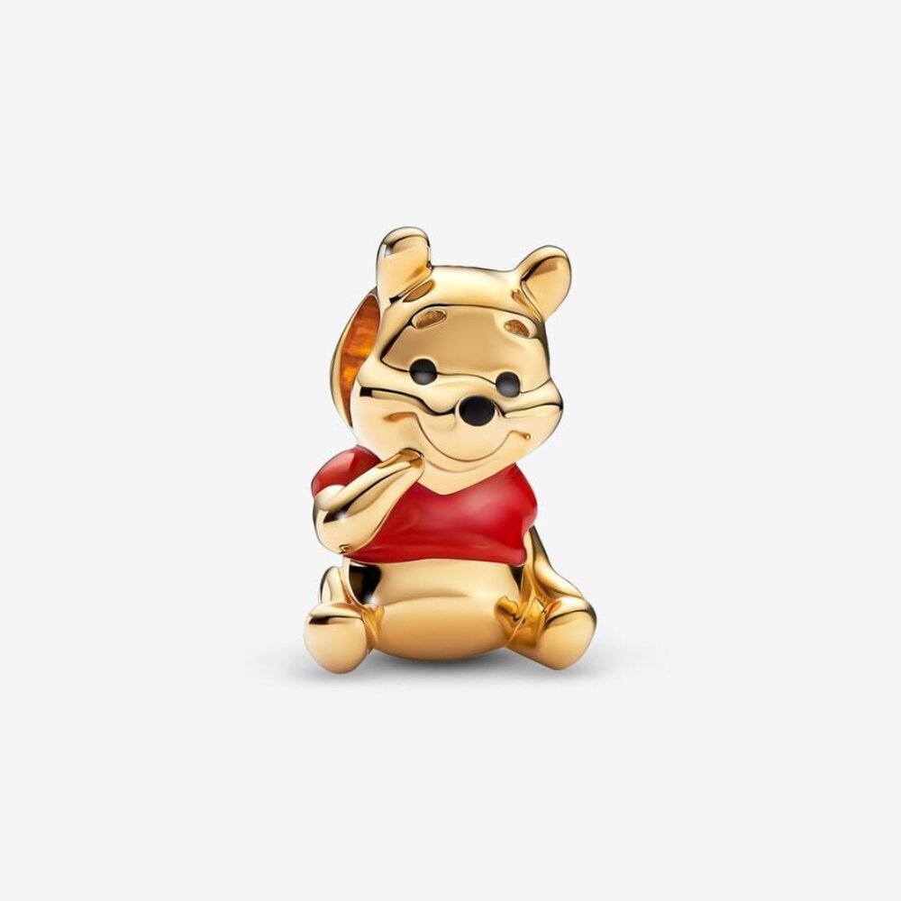 PANDORA 14k gold-plated Disney Winnie the Pooh Bear Charm